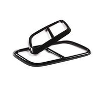 pièces automobiles Garniture Couverture Cadre Tuyau D'échappement De Sortie De Gorge De Tuyau De Voiture Pour L&and R&over Pour Range Rover Pour Velar 2017 2018 2019 2020 Extrémités de tuyau(Noir)