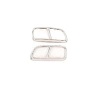 pièces automobiles Pour Volvo S60 V60 S60L 2014-2019 XC90 2015-2019 Tuyaux D'échappement Voiture Décoration Cadre Tuyau Gorge De Queue Garniture De Couverture Modifiée Extrémités de tuyau(XC90 Silver)