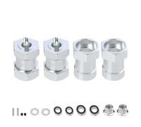 Pièces Automobiles RC pour Tamiya CW-01 CW01 pour Lunch Box Monstre pour Beetle Minuit Citrouille WR02 Métal 12mm Roue Hexagonale Moyeu Adaptateur Pièces De Mise À Niveau(White)