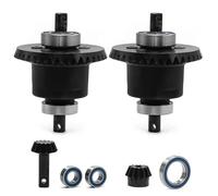 Pièces Automobiles RC pour Traxxas pour Slash 4x4 pour VXL pour Stampede pour Rustler pour Bandit pour Rally 5381 6882 5379 Différentiel D'engrenage en Acier Voiture RC(Black,1set)