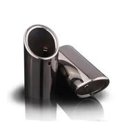 pièces automobiles Voiture En Acier Inoxydable Chrome Collecteurs D'échappement Pointe Tuyau Queue Arrière Silencieux Tuyau 1 Paire Pour A-udi A4 2009 - 2012 Q5 2010-2012 Extrémités de tuyau(Noir)