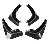 pièces bavettes de Pour Tesla Pour Modèle Garniture De Passage Roue Garde Boue Ensemble 4 Pièces Noir Mat Fibre Carbone ABS Energy Voiture(Carbon fiber)