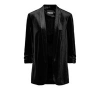 PIECES Blazer 3/4 en Velours Pcbosella, Noir, M Femmes
