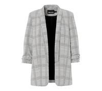 PIECES Blazer 'BOSELLA' gris / noir / blanc, Taille 40