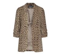 Pieces Blazer PCBOSS 3/4 Printed Noos – Imprimé Léopard Naturel – Femme M