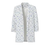 Pieces Printed Pcbosella Blazer imprimé 3/4 Noos BC, Cloud Dancer, S Femmes