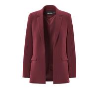 PIECES Blazer 'PCBossy' rouge rubis / blanc, Taille 36