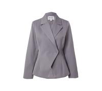 PIECES Blazer 'PCFalka' gris / blanc, Taille 36
