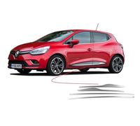 Pièces Boppon mne Convient pour Renault Clio IV 2012-2018 4 pièces en acier inoxydable pour revêtements de banderoles de portes latérales chromées...