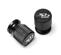 Pièces Bouchon Valve CNC en Aluminium pour H-Onda SH300 SH 300 2013 2014 2015 2016 2017 2018 Moto Pneu Jante Air Port Couverture Valve Roue Tige Cap Couvre(Nero)