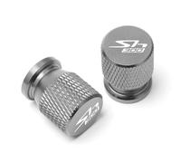 Pièces Bouchon Valve CNC en Aluminium pour H-Onda SH300 SH 300 2013 2014 2015 2016 2017 2018 Moto Pneu Jante Air Port Couverture Valve Roue Tige Cap Couvre(Grey)