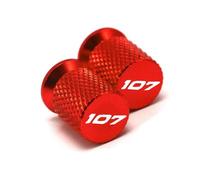 Pièces Bouchon Valve pour Harley pour Softail pour Fat Bob pour Road King pour Street pour Breakout FLFB FLFBS Accessoires Moto CNC Bouchons Tige Valve Pneu Couverture(Rosso)