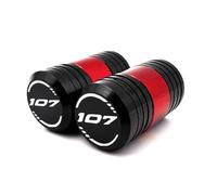 Pièces Bouchon Valve pour Harley pour Softail pour Fat Bob pour Road King pour Street pour Breakout FLFB FLFBS Accessoires De Moto CNC Bouchons Tige Valve Pneu Couverture(Rosso)