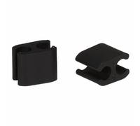 Pièces câble clips duo Elvedes (x10) Noir