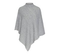 PIECES Cape 'PCFORTUNA' gris chiné, Taille XS-XL