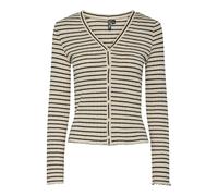 PIECES Cardigan 'Iris' beige / noir, Taille XS