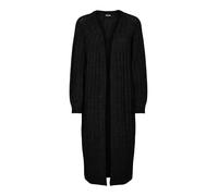 PIECES Pcmaggy LS Cardigan Long en Tricot Noos BC, Noir, L Femme