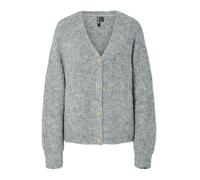 PIECES Cardigan 'PCCLEO' gris chiné, Taille XL