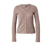 PIECES Cardigan 'PCIris' marron chiné, Taille XL
