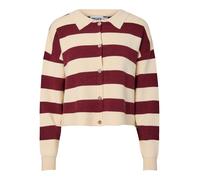 PIECES Cardigan 'PCJassy' beige / rouge foncé, Taille L