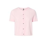 PIECES O-Neck Knit Pcorina SS Cardigan en Tricot à col Rond PW BC, Pink-a-Boo, S Femme