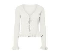 PIECES Cardigan 'PCRagnhild' blanc, Taille L