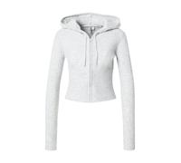 PIECES Cardigan 'PCRUNNI' gris chiné, Taille XS