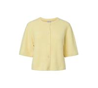 PIECES Cardigan PCSILLY à Manches Courtes pour Femme, Jaune pâle, L