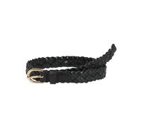 Pieces Ceinture Avery cuir tressé slim boucle métallique Noir Taille 95