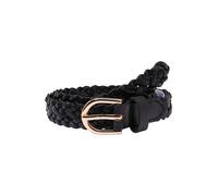 PIECES PCAVERY LEATHER BRAIDED SLIM BELT NOOS, Ceinture Femme, Noir (Black), 85 cm