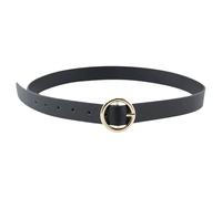 Pieces Ceinture Pcbonna Jeans pour femme – Noir, boucle dorée, 85 cm