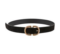 Pieces Ceinture Femme Pcjuva Suede Jeans Belt Suède noir Boucle dorée brossée Taille 80