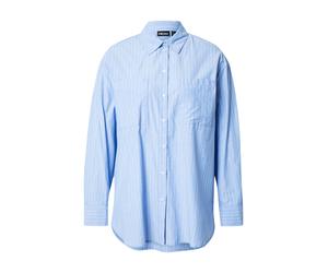 PIECES Chemisier 'MELIA' bleu clair / blanc, Taille XXL