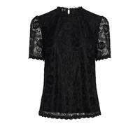 Vêtements Pieces Pcolline Ss Lace Top Noos pour Accessoires XS Noir