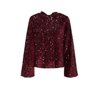 PIECES Chemisier 'PCKAM' rouge foncé, Taille XS