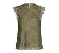PIECES Pcolline SL Lace Top Noos, Bleu Sarcelle, M