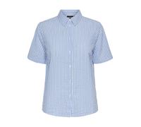 PIECES Chemisier 'PCSally' bleu clair / blanc, Taille S