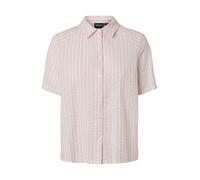 PIECES Chemisier 'PCSTINNA' rose / blanc, Taille M