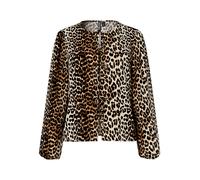 PIECES Chemisier 'PCTIFFANY' caramel / cappuccino / noir, Taille XXL