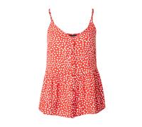 PIECES Chemisier 'TALA' rouge vif / blanc, Taille XS