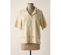 pieces chemisiers et blouses femme de couleur beige 36