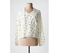 pieces chemisiers et blouses femme de couleur beige 40