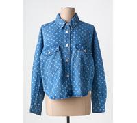 pieces chemisiers et blouses femme de couleur bleu 40