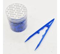 Pièces colorées en Fiber de carbone hachées, 4g, forgeage à coupe courte, embouts en plastique réutilisables for l'artisanat(Dark Blue)