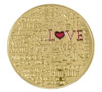 Pièces commémoratives d'amour, pièce de Monnaie Je t'aime, Mots d'amour, pièces d'expression d'amour, jetons d'amour, Objets de Collection, Cadeaux de Mariage, de Saint-Valentin