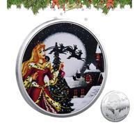 Pièces commémoratives de Noël - Pièce du Père Noël, Médaillon Princesse Elk | Collection de pièces de monnaie Défi pour les événements festifs, décorations de maison, cadeaux de vacances, idéal pour