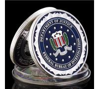 Pièces Commémoratives du Ministère De La Justice du Federal Bureau of Investigation, Pièces Souvenirs, Plaquées Or/Argent, Cadeaux De Collection