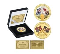 Pièces Commémoratives Pièces Plaquées Or De La Guerre Civile Américaine Souvenir Militaire Cadeau Collection De Pièces De Défi Cadeau