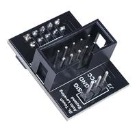 Pièces Compatible with imprimante 3D : Module d'extension de capteur BLTouch, Broche 27, Adaptateur, Mise à Niveau du capteur, Compatible avec Ender 3, Ender 3 Pro Plus et imprimante 3D Kossel.