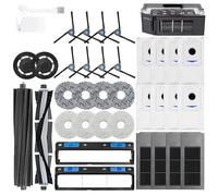 Pièces compatibles avec Ecovacs Deebot X2 omni / X2 Pro / X2 Robot Aspirateur Accessoires Rouleau Brosse latérale principale Filtre HEPA Chiffon Sac à poussière Pièces